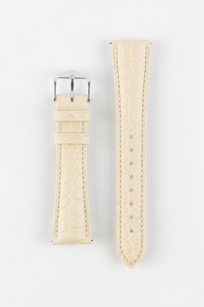 Beige Leather Watch Strap | Aristocrat | Hirsch Straps