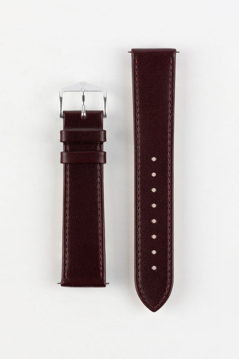 14mm Hirsch Genuine Calfskin Leather Braided Brown Tan Watch Band