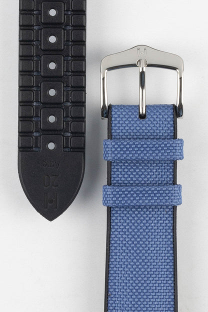 Hirsch ARNE Animal-Free Sailcloth Effect Performance Watch Strap - BLUE