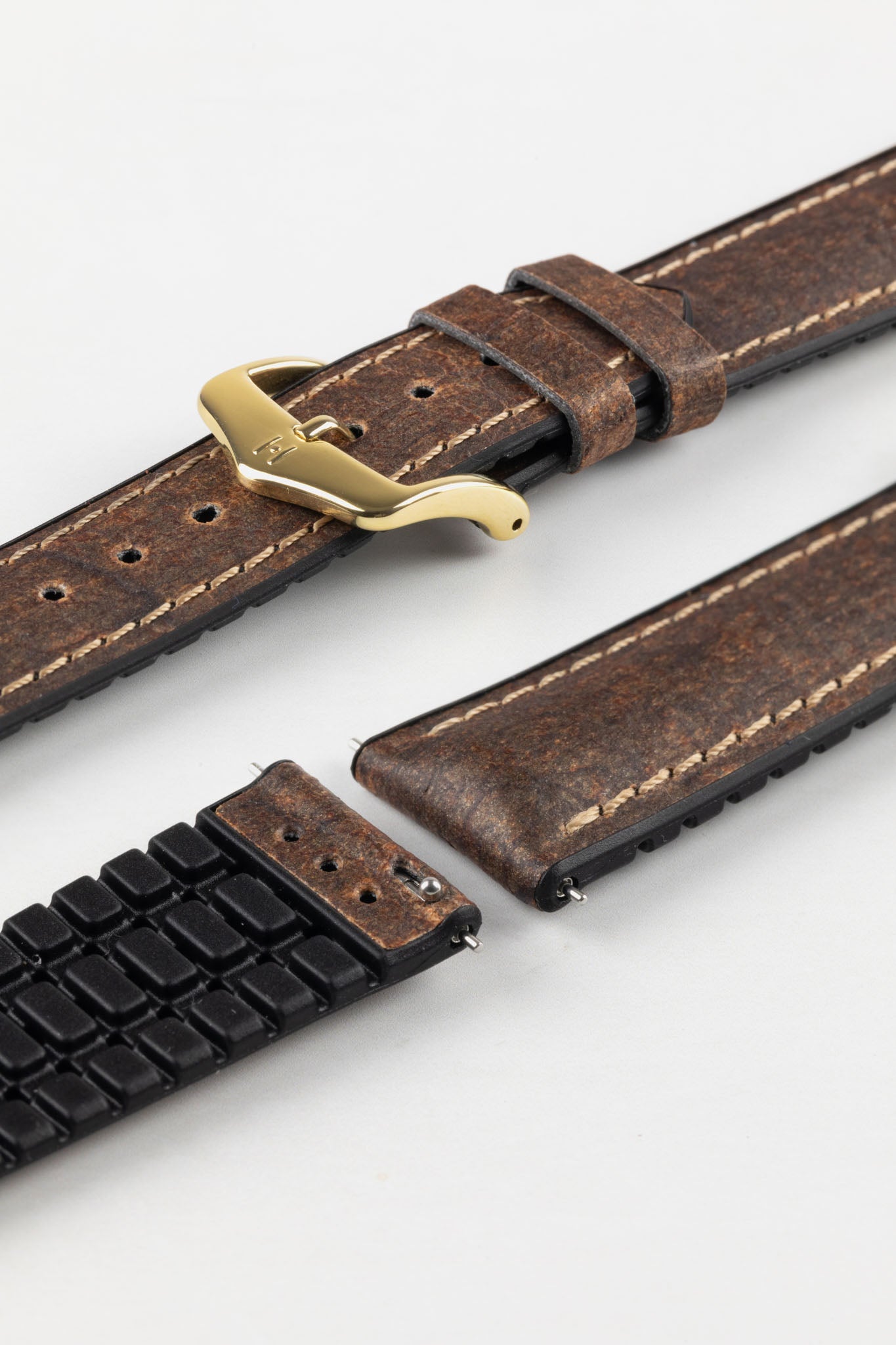 Hirsch STONE Performance Watch Strap - BROWN