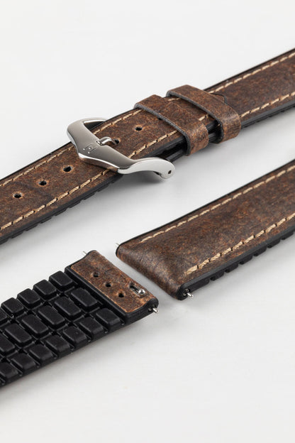 Hirsch STONE Performance Watch Strap - BROWN