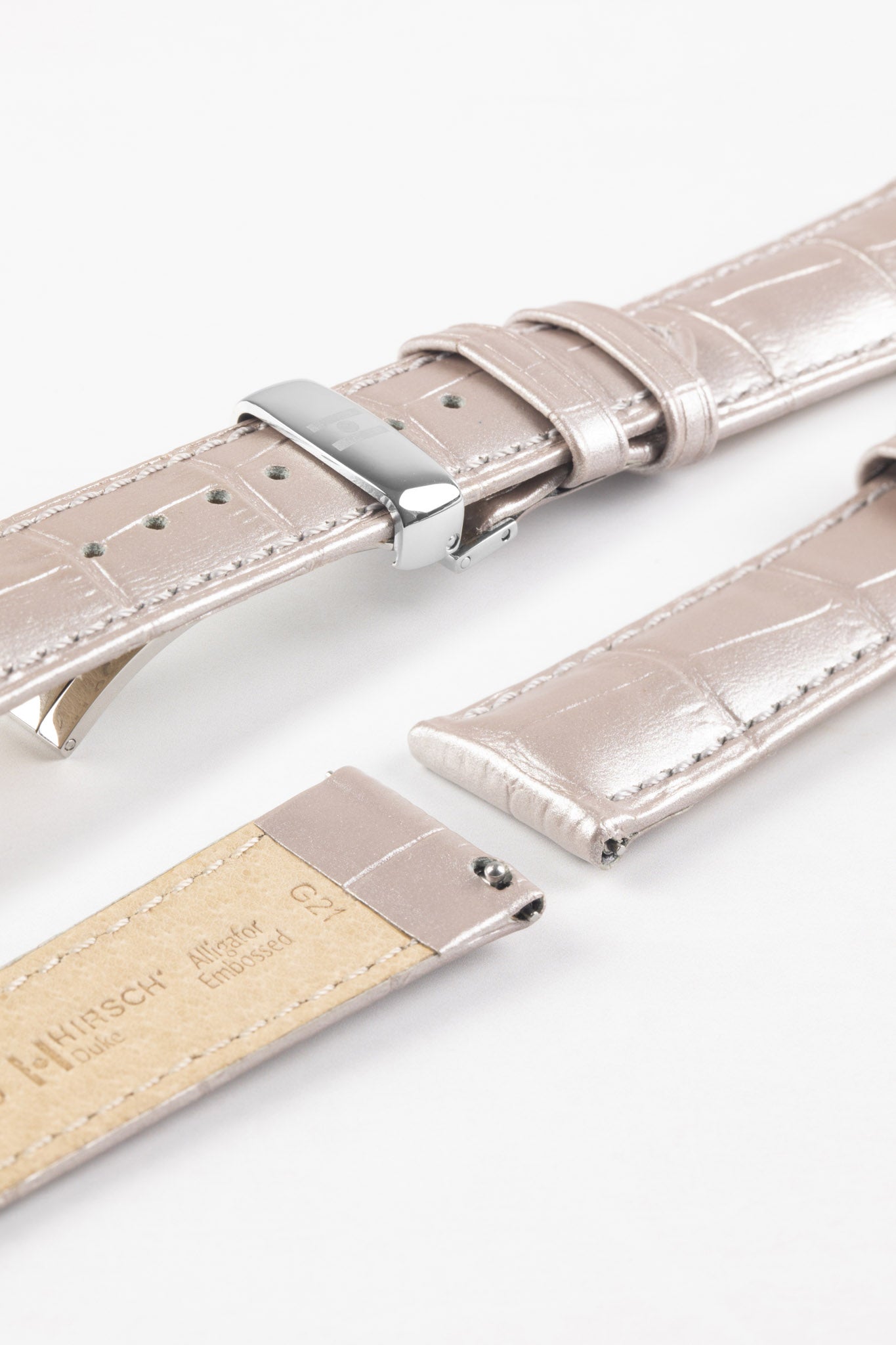 Silver Leather Strap 