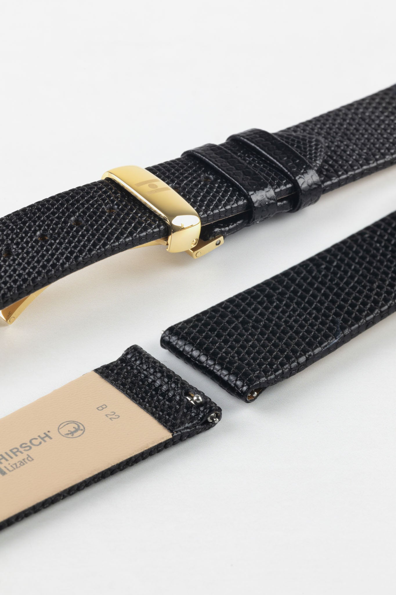 Womens Louis Vuitton Lizard Black Watch Strap