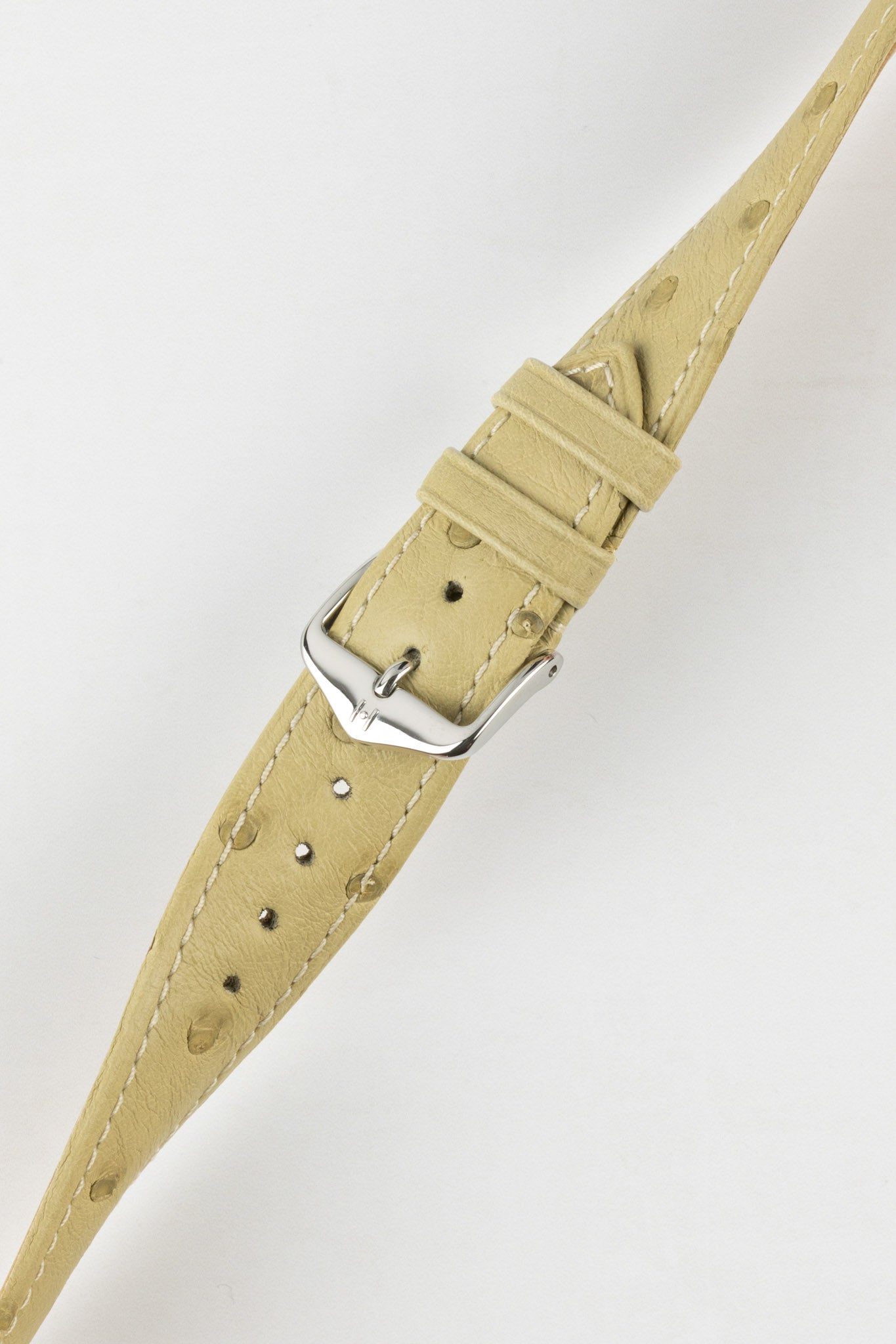 Hirsch MASSAI OSTRICH Leather Watch Strap in ROYAL BLUE