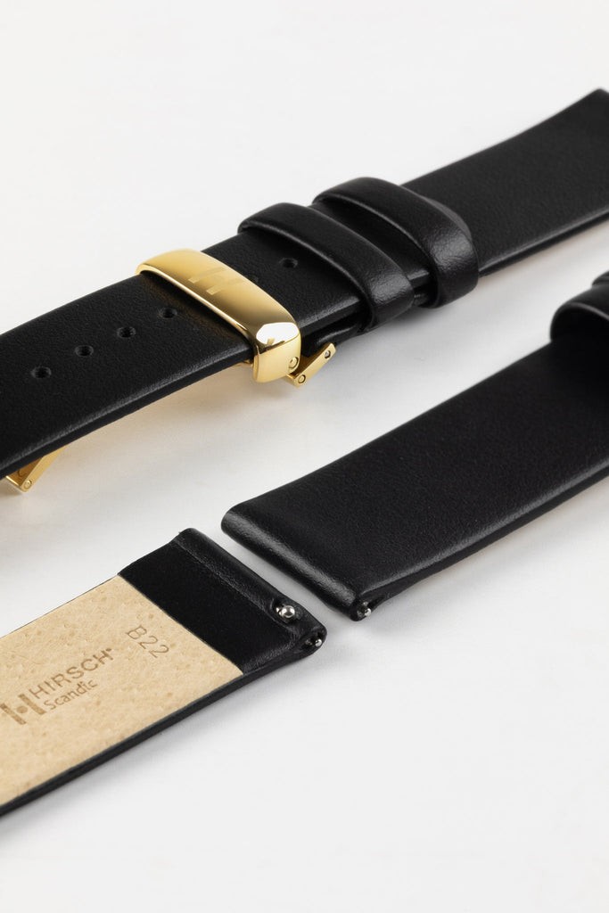 Hirsch Black | Italian Leather Watch Straps | Hirsch Straps – HS by ...